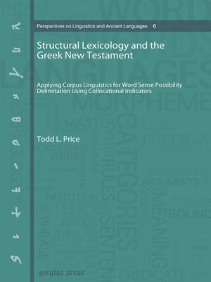 cover image of Structural Lexicology and the Greek New Testament